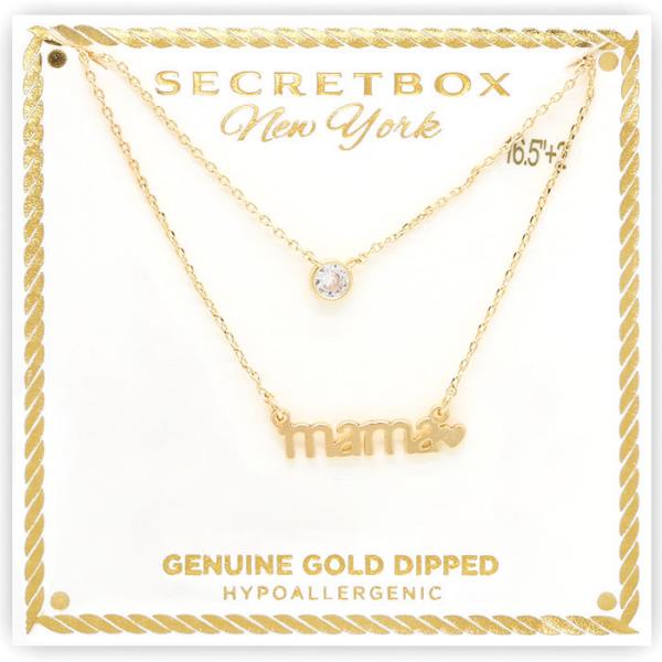 SECRET BOX GOLD DIPPED MAMA LAYERD NECKLACE
