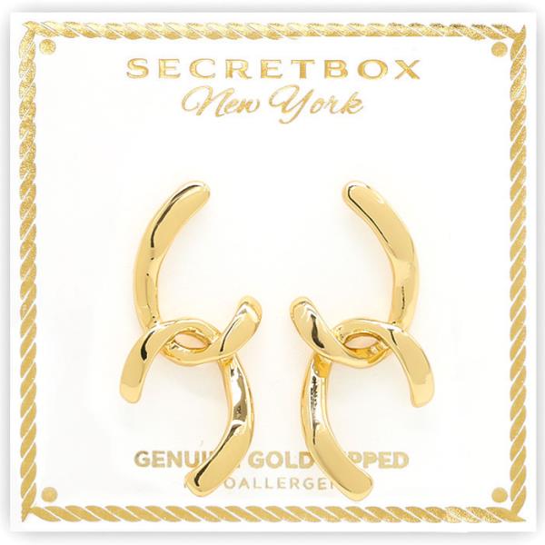 SECRET BOX GOLD DIPPED EARRING