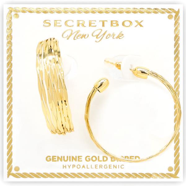 SECRET BOX GOLD DIPPED EARRING