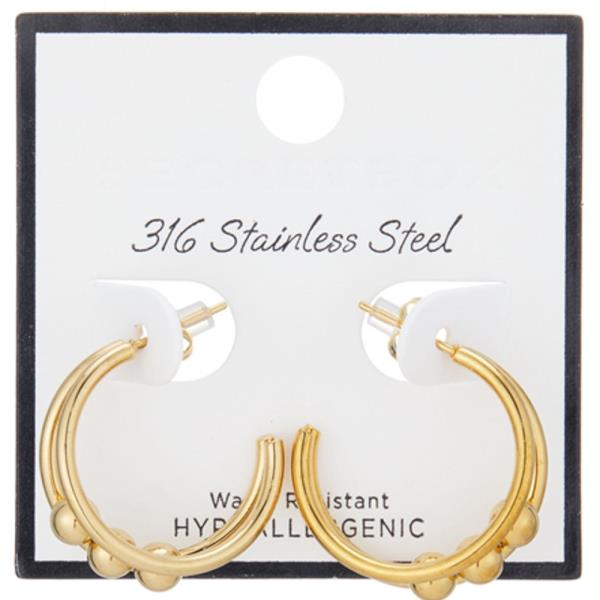 SECRET BOX STAINLESS STEEL EARRINGS