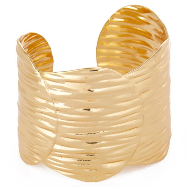 SECRET BOX STAINLESS STEEL  WRINKLE CUFF BRACELET