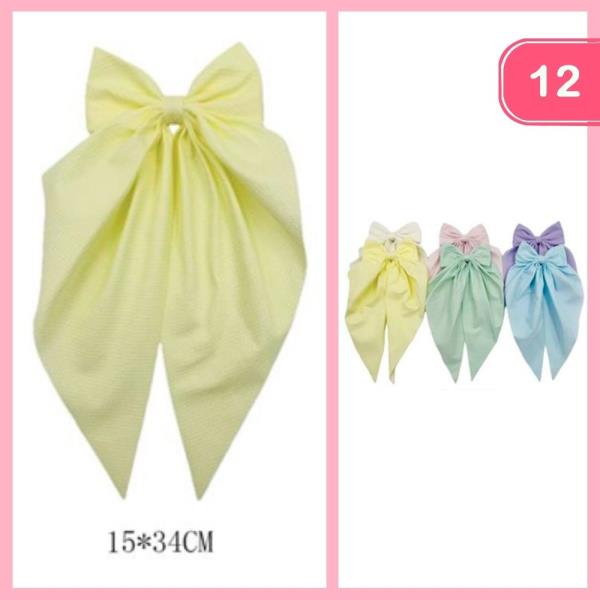LONG TAIL HAIR BOW (12 UNITS)