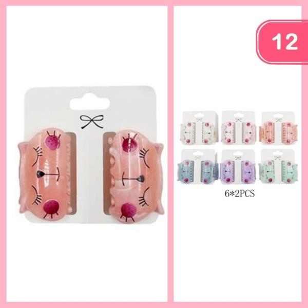KITTY HAIR CLAW CLIP (12 UNITS)