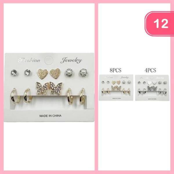 POST EARRING SET (12 UNITS)