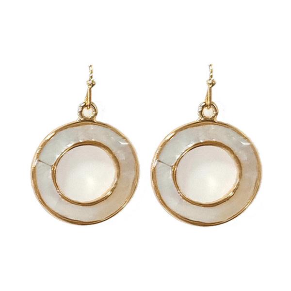 CIRCLE DANGLE EARRING
