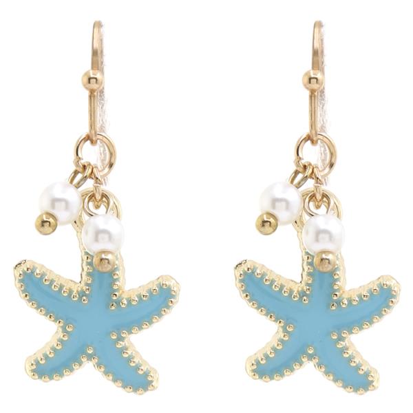 SEA STAR PEARL EARRING