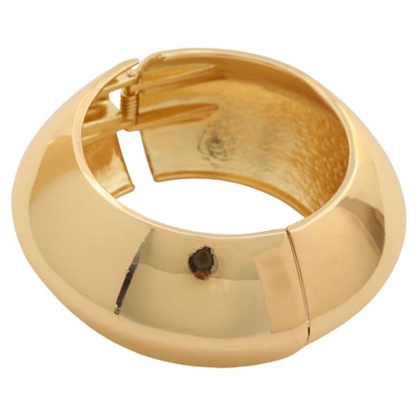 18K GOLD PLATED HINGED BANGLE BRACELETS