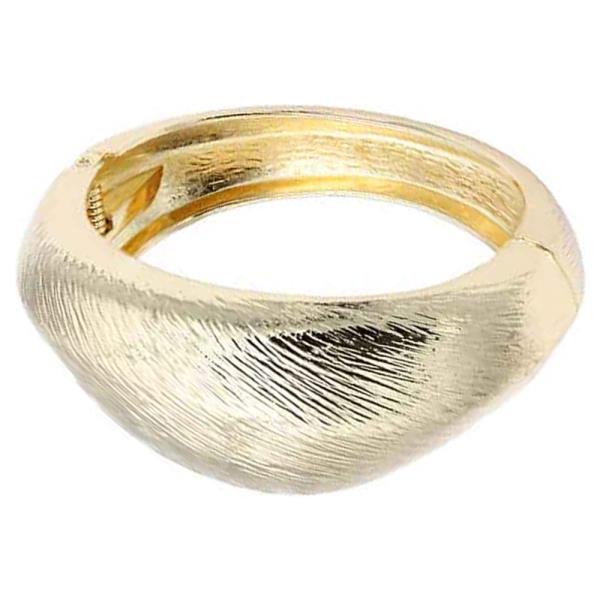 GOLD PLATED HINGED BANGLE BRACELET