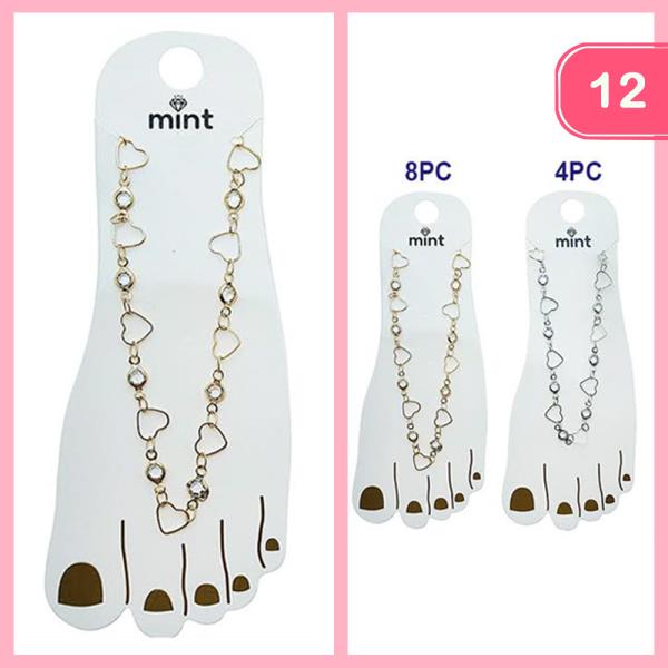 HEART ANKLET (12 UNITS)