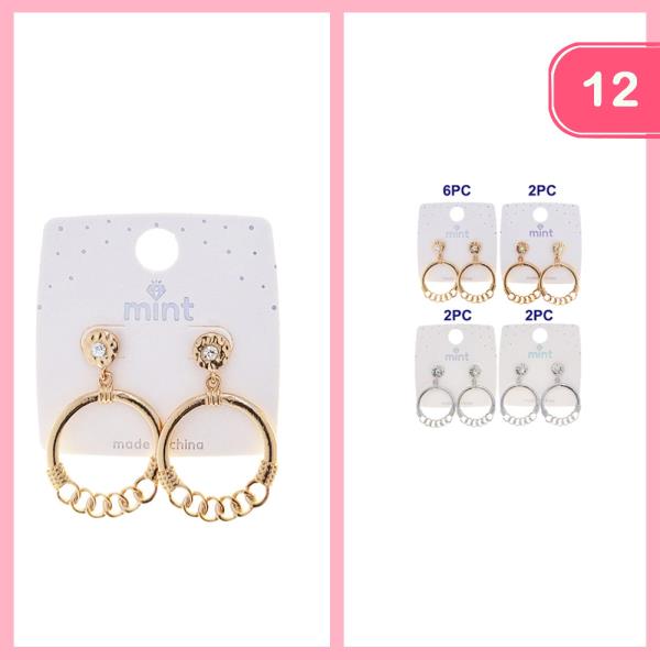 POST DANGLE EARRINGS (12 UNITS)
