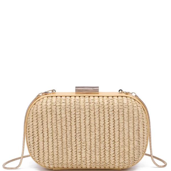 WOVEN TEXTURED ALIX EVENING BAG