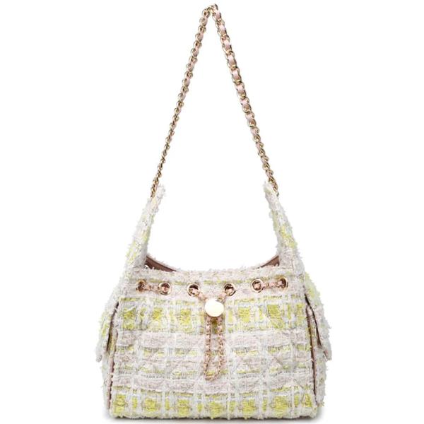 SOFT FRINGE TEXTURE PAISELY SHOULDER BAG