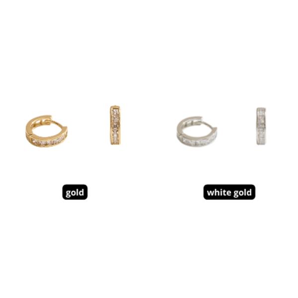 14K GOLD WHITE GOLD DIPPED WATER RESISTANT