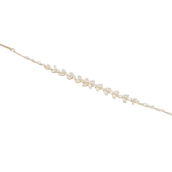 TEXTURED METAL CZ HEADBAND