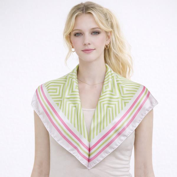 STRIPE SQUARE SCARF