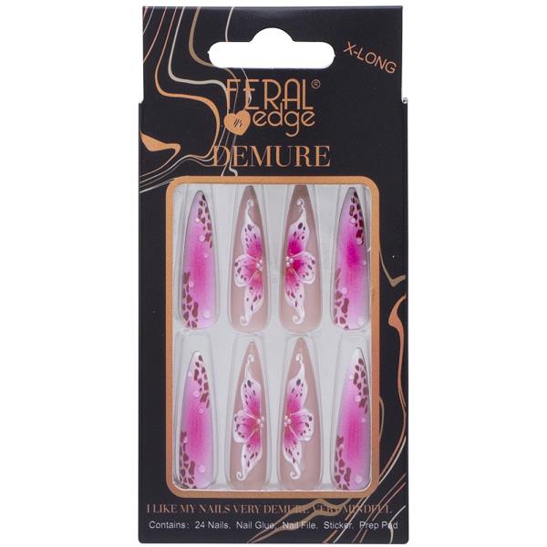 FERAL EDGE DEMURE DESIGN NAIL DECORATION SET