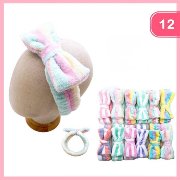 SPA RIBBON HEADBAND (12 UNITS)