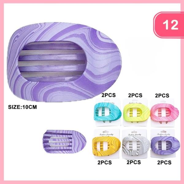 HAIR CLAW JAW CLIP (12 UNITS)