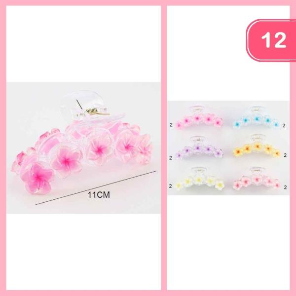FLOWER HIAR CLAW CLIP (12 UNITS)