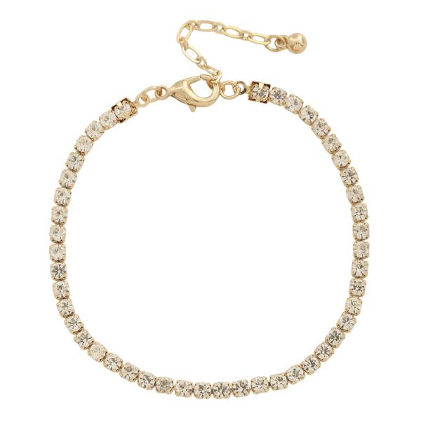 4MM TENNIS CHAIN STONE BRACELET