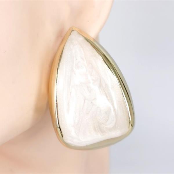 STONE TEARDROP STATEMENT EARRING
