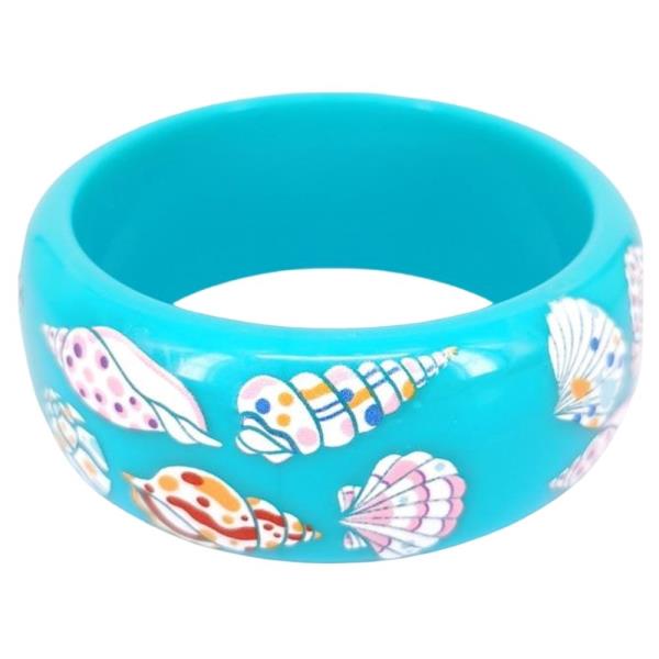 SEA LIFE PRINT BANGLE BRACELET