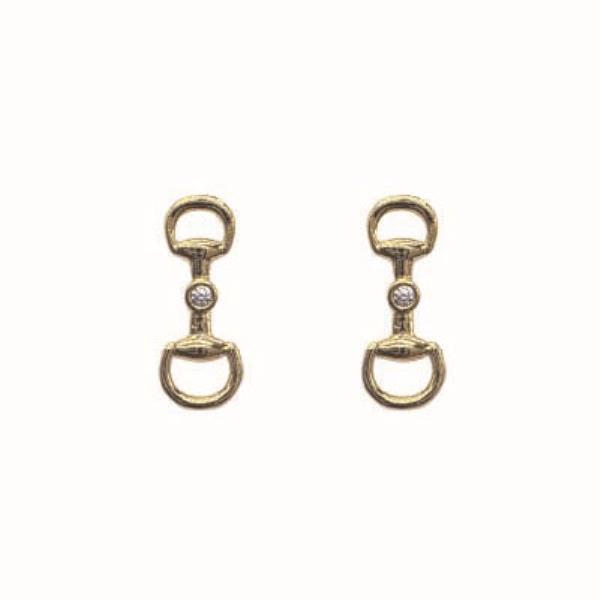 18K GOLD DIPPED STUD EARRING