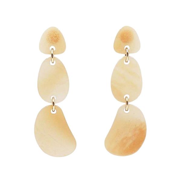 ACRYLIC PETAL DROP EARRINGS