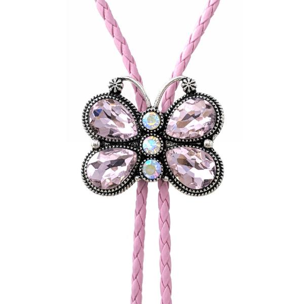 BUTTERFLY WESTERN MULTI STONE NECKLACE