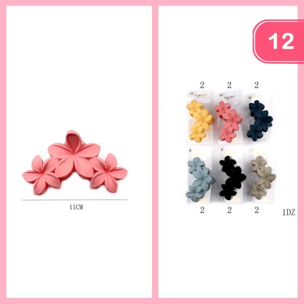FLOWER HIAR CLAW CLIP (12 UNITS)