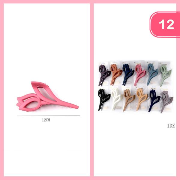 TULIP FLOWER HIAR CLAW CLIP (12 UNITS)