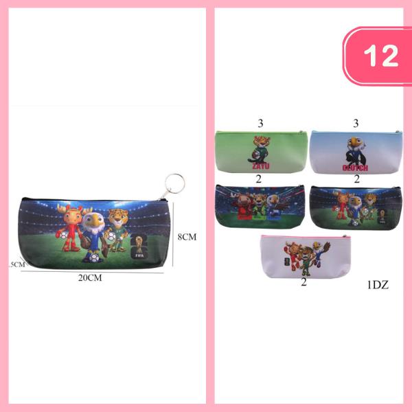 FIFA WORLD CUP MASCOT PENCIL POUCH (12 UNITS)