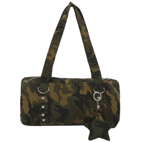 CAMO PRINT SHOULDER BAG