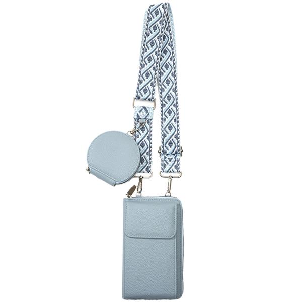 2IN1 CROSSBODY WALLET W COIN PURSE SET