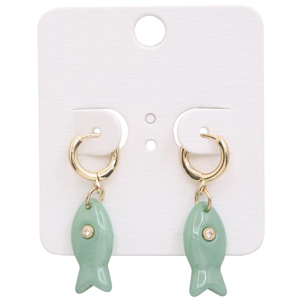 FISH SHAPE DANGLE EARRING