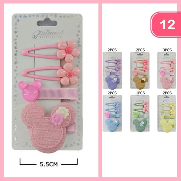 MIXED HAIR CLIPS (12 UNITS)
