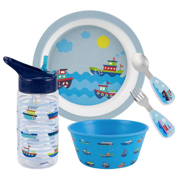 5PC SHOPS MELAMINE KIDS MEALTIME SET