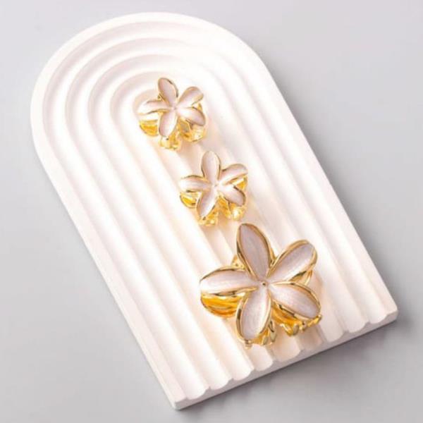 MIX ENAMEL PLUMERIA CLAW CLIP