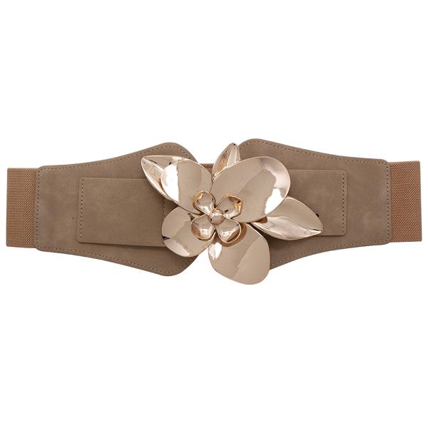 FLOWER METAL WAIST ELASTIC BELT