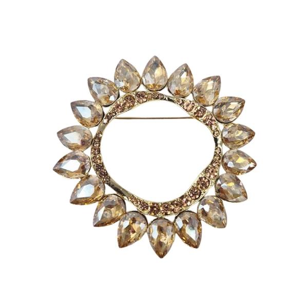 CIRCLE STATEMENT BROOCH