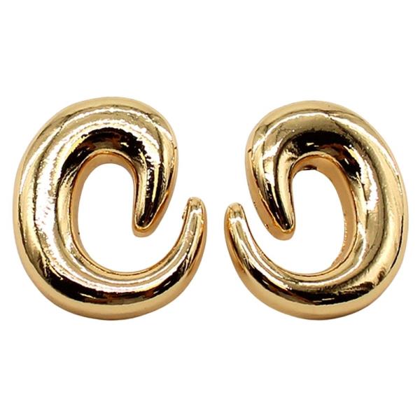 SPIRAL SHAPE POST EARRING