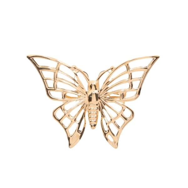 METAL BUTTERFLY BROOCH