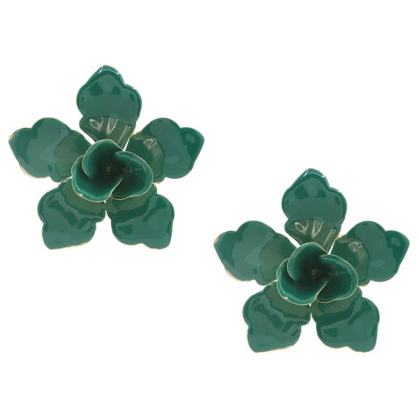 VINTAGE FLORAL STAR STUD EARRING