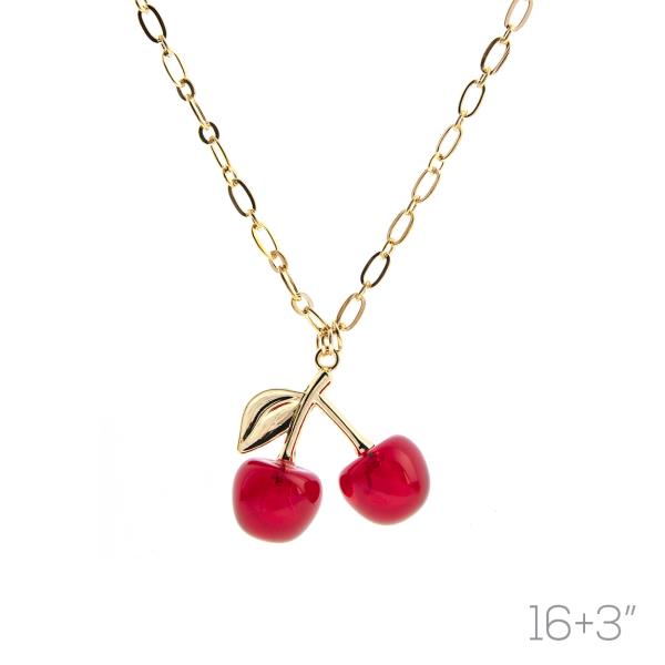 RED CHERRY NECKLACE