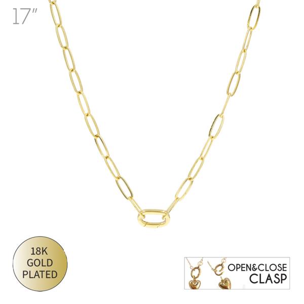 PAPER CLIP CHAIN NECKLACE