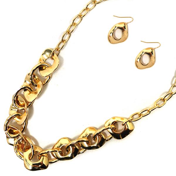 CHAIN NECKLACE EARRING SET