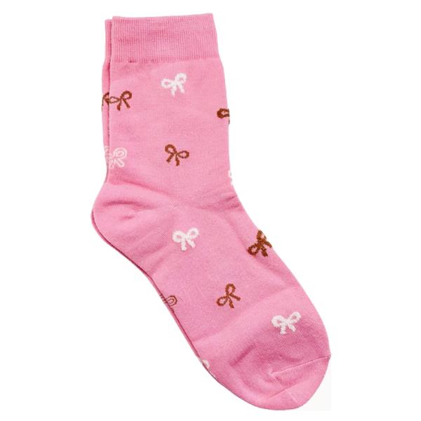 BOW PRINT ANKLE SOCK