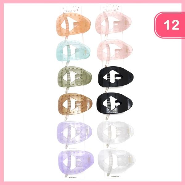 FLAT HAIR CLIP (12 UNITS)