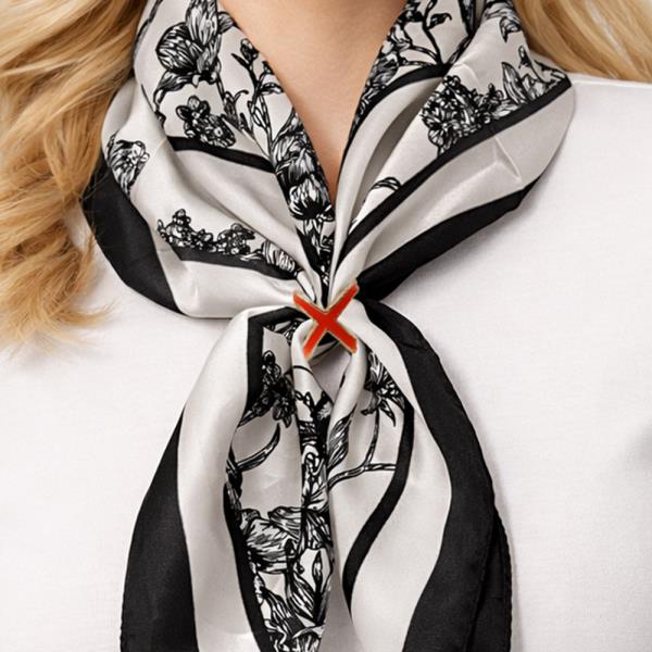 14K GOLD DIPPED X BAND SCARF RING