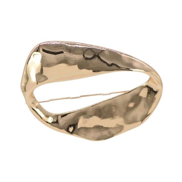 TXT OVAL RING BROOCH